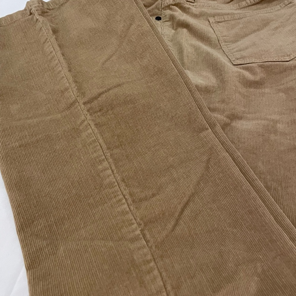 Talbots stretch corduroy light weight carmel color corduroy slacks w/spandex. - Picture 5 of 11